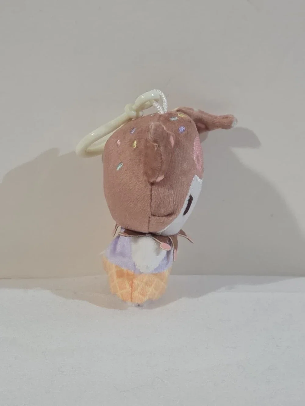 ice cream cone outfit Kuromi plushie keychain